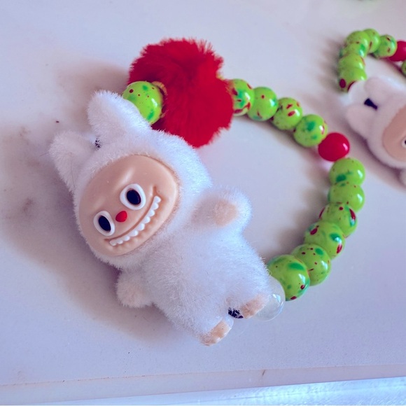 NWOT 1 Handmade Labubu Colored Beaded Bracelet for Kids - Picture 3 of 4